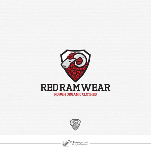 Clothing logo with the title 'RedRamWear'