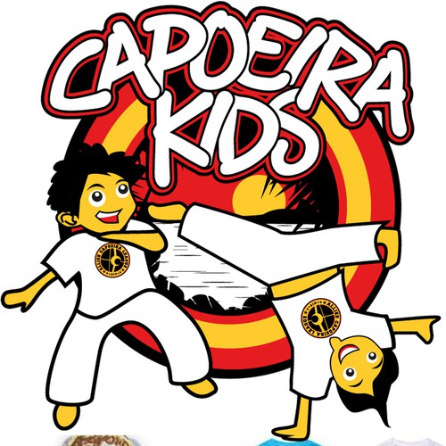 School t-shirt with the title 'Capoeira Kids'