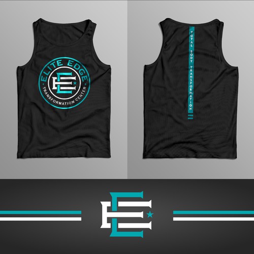 Fitness t-shirt with the title 'Elite Edge Logo'