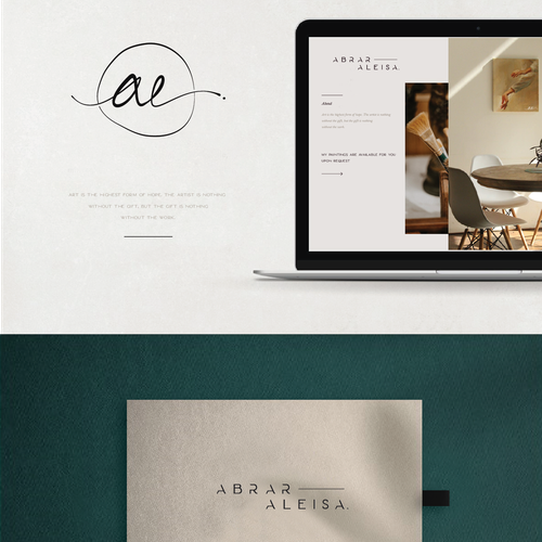 Artist logo with the title 'Elegant logo design for a very talented artist'