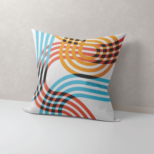 Yoga artwork with the title 'Geometric Pattern for 99D vista Pillow'