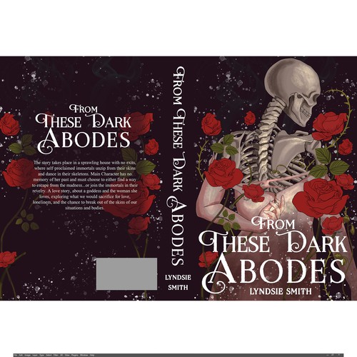 Gothic book cover with the title 'Book Cover'