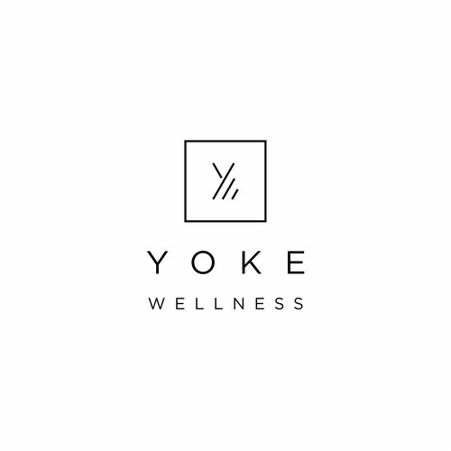 Health and wellness logo with the title 'yoke wellness'