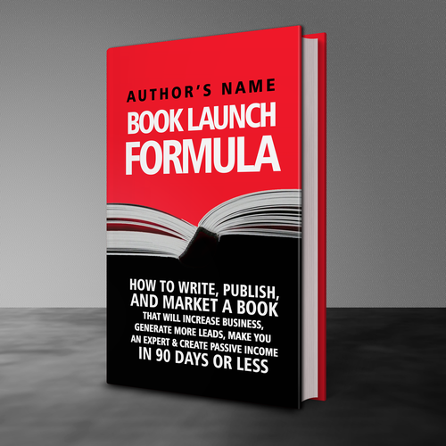 Launch design with the title 'book cover'