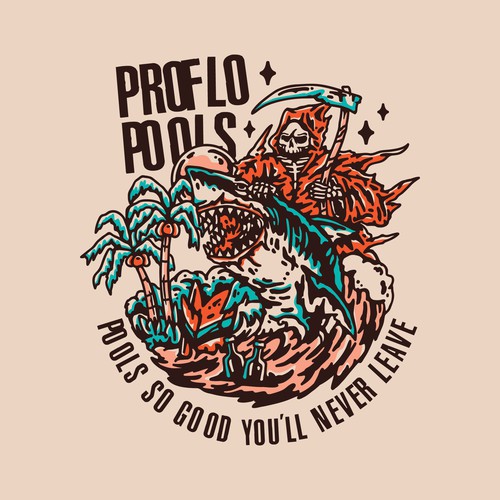 Horror logo with the title 'paradies'