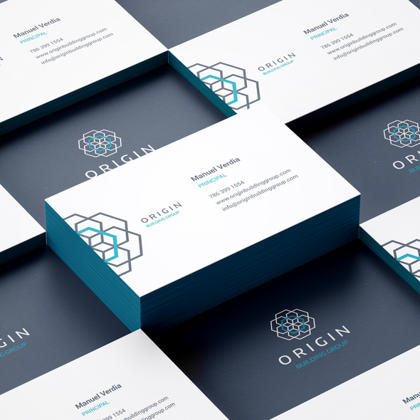 Neat design with the title 'Professional and simple business card'