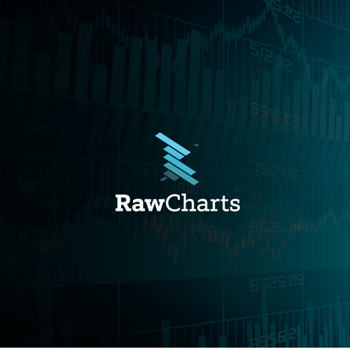 Chart design with the title 'Finance app icon and logo design.'