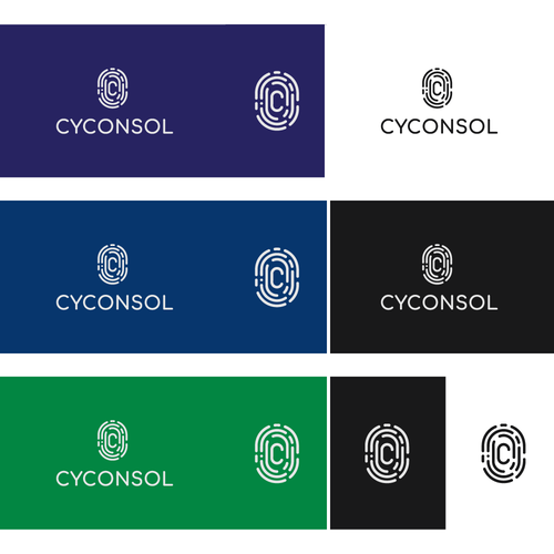 Service brand with the title 'CYCONSOL - branding proposal'