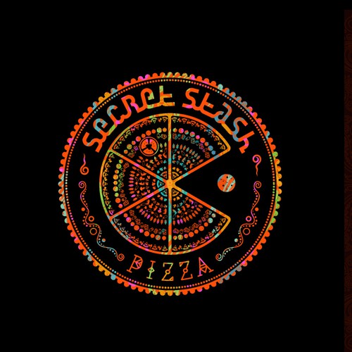 Indian design with the title 'Secret Stash Logo'