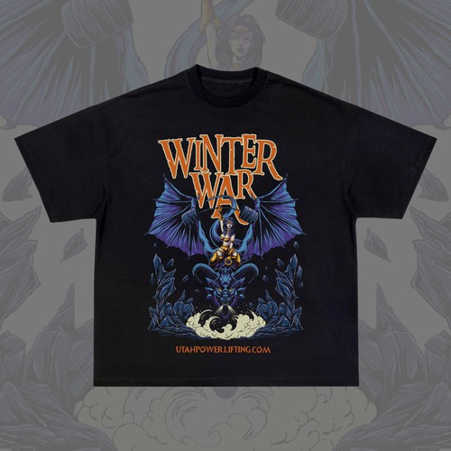 Dragon t-shirt with the title 'WINTER WAR'