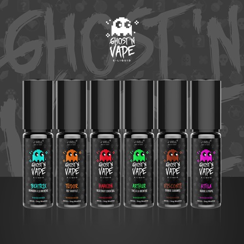 Product design with the title 'GHOST'N VAPE!'