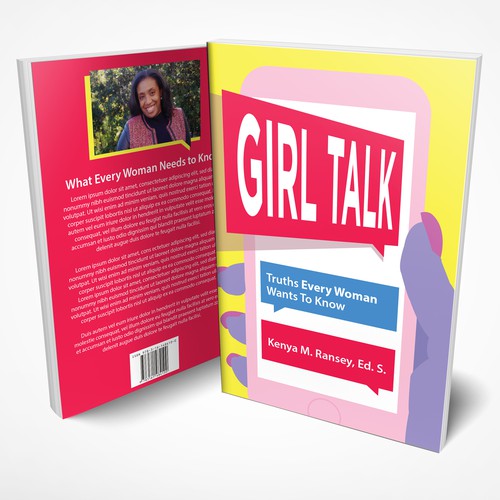 Girly book cover with the title 'Girl Talk'