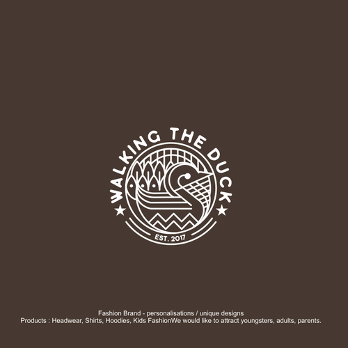Taupe logo with the title 'UNIQUE Logo for New, Trendy Fashion Brand!'