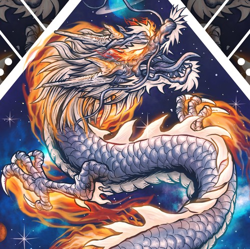 Tattoo artwork with the title 'Dragon artwork'
