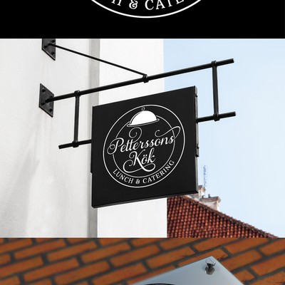 Restaurant logo signage 