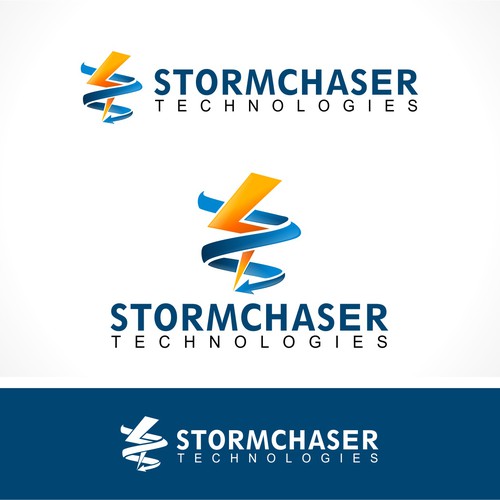 Storm logo with the title 'Storm Logo Design'
