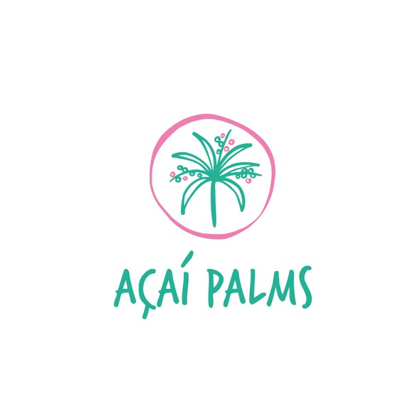 Organic logo with the title 'Acai bowl'