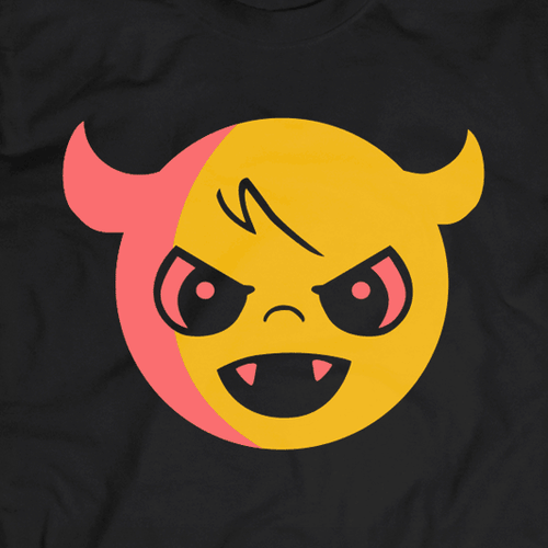 Mascot t-shirt with the title 'Cartoon Logo'
