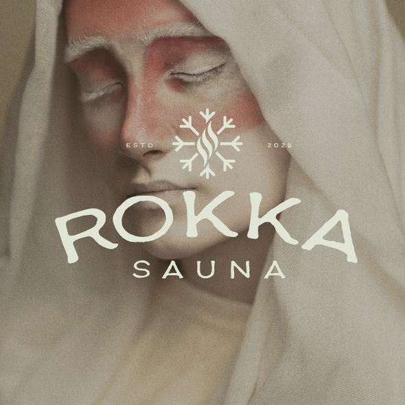 Cold logo with the title 'ROKKA SAUNA'
