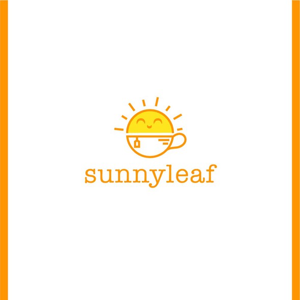 Sunny design with the title 'Fun logo for the Tea brand.'