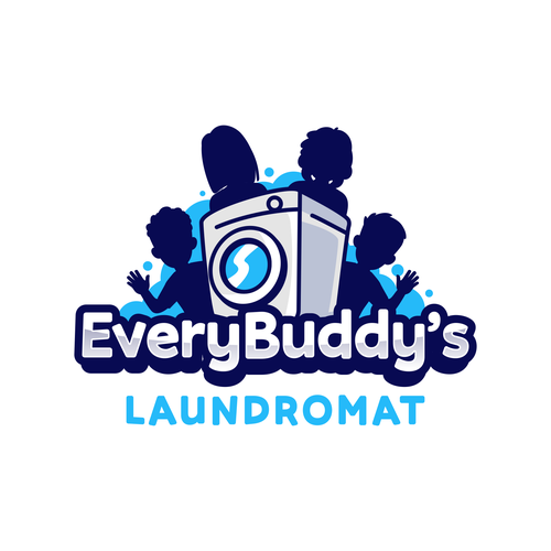 laundry shop logo design