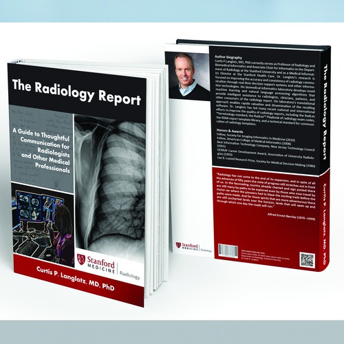 College book cover with the title 'Book cover for Stanford University Radiologist'