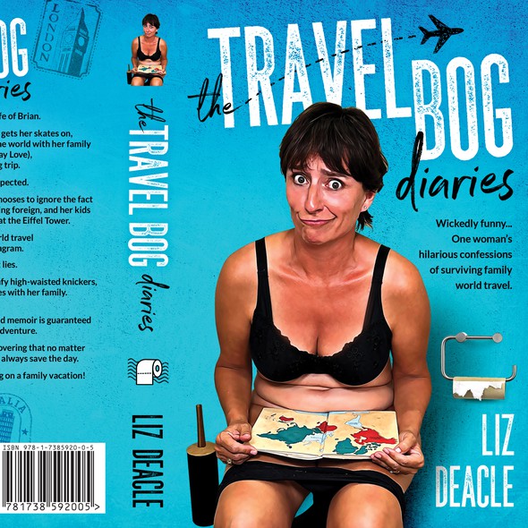 Memoir book cover with the title 'The Travel Bog diaries'