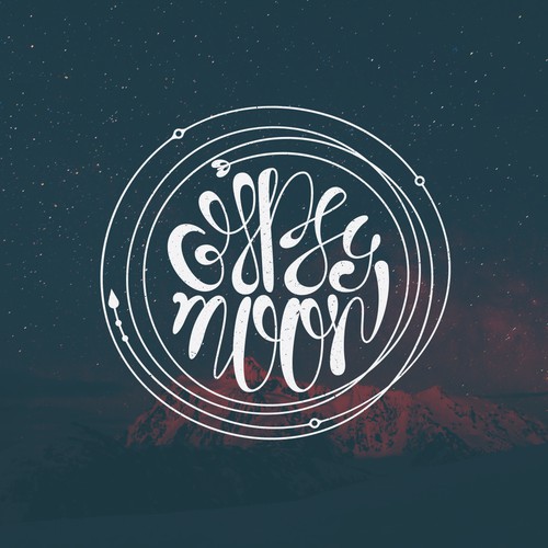 Typographic logo with the title 'Gypsy Moon Logo'