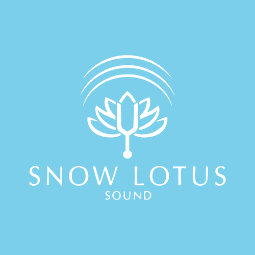 Soundwave logo with the title 'A Logo concept for Snow Lotus Sound'