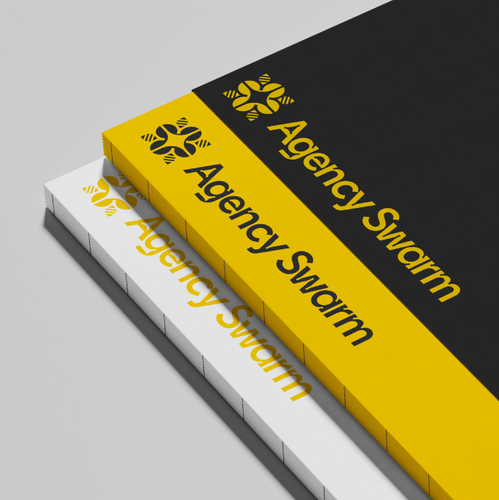 Robotics logo with the title 'Agency Swarm Robotic Bee Network Logo'