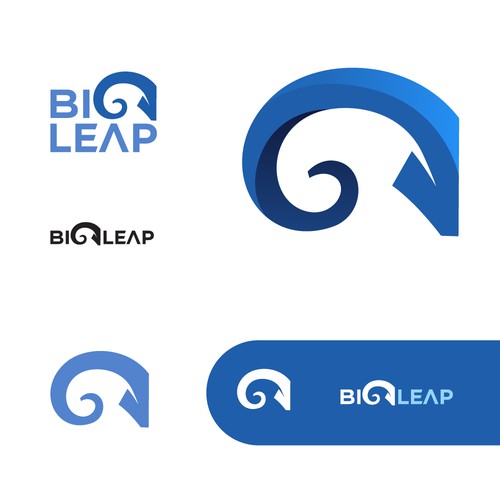 Computer design with the title 'Big Leap'