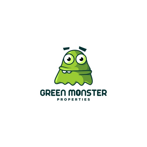 Monster logo with the title 'green monster '