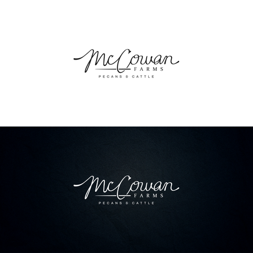 Handwritten brand with the title 'Concept for Farm Logo'