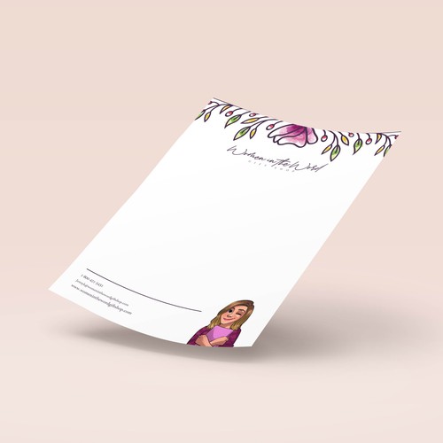 Letterhead design with the title 'Letterhead Design for Women in the Word'