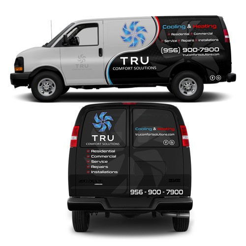 Heating design with the title 'TRU comfort solutions'