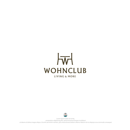 Living design with the title 'WOHNCLUB'