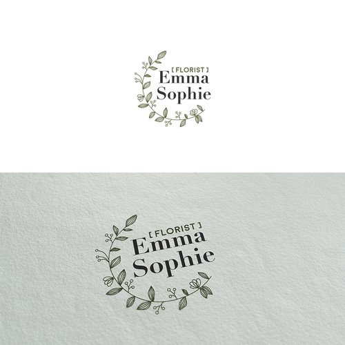 Florist logo with the title 'Logo concept for florist'