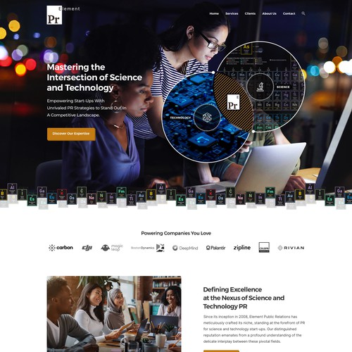UX/UI website with the title 'Website Design Concept'