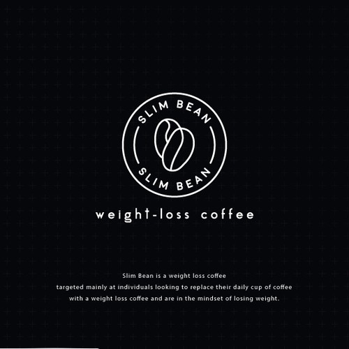 Coffee shop brand with the title 'SLIM BEAN COFFEE'