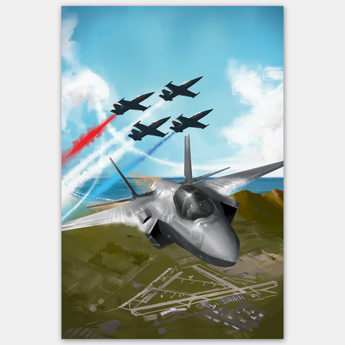 Painting artwork with the title 'Poster Illustration'