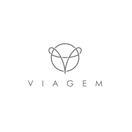 Travel brand with the title 'Logo Viagem'