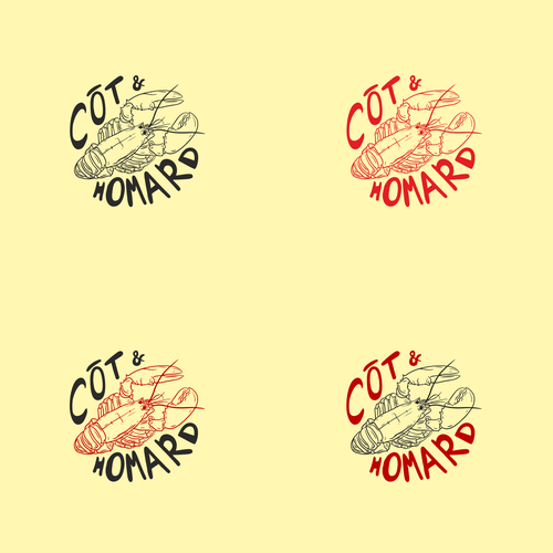 Lobster logo with the title 'Cot & Homard'