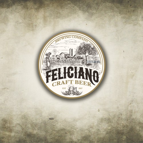Western logo with the title 'A logo for a brewery'