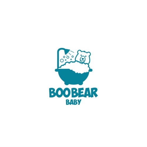 Bathtub logo with the title 'Boo Bear Baby'
