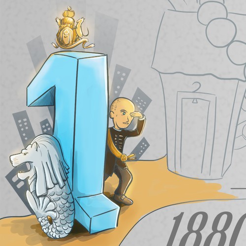 Timeline design with the title 'A History of Company'