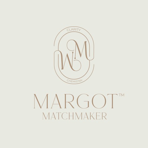 Dating app logo with the title 'Logo for a high-end matchmaker'
