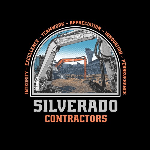 Construction t-shirt with the title 'Silverado'