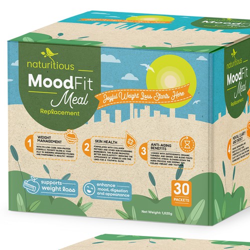 Winning design with the title 'MoodFit Meal Replacement'