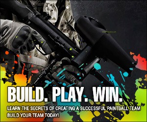 Picture design with the title 'Banner for paintball club'