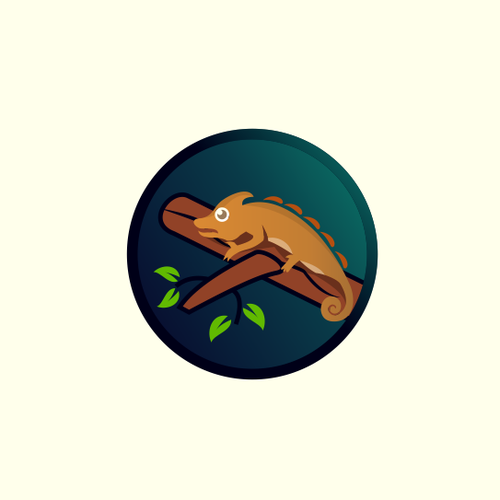 Lizard logo with the title 'lizard logo'